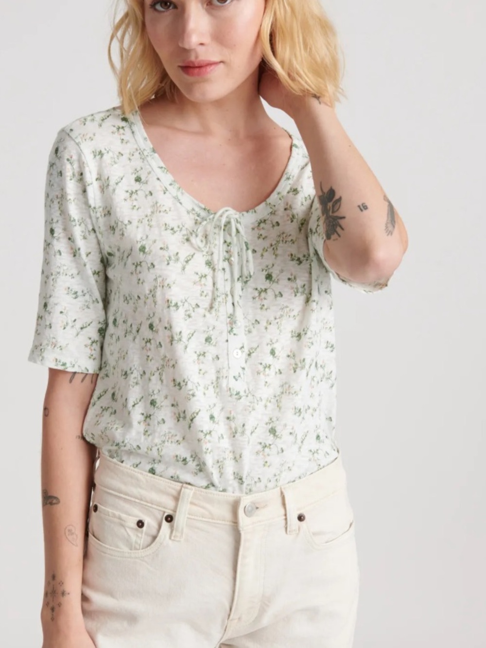 LUCKY BRAND FLORAL TOP